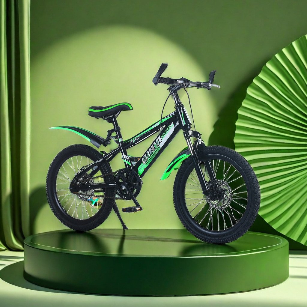 Durable Kids' 6-Speed MTB Bike Conquer All Terrains with Sizes 18" 20" and 22"