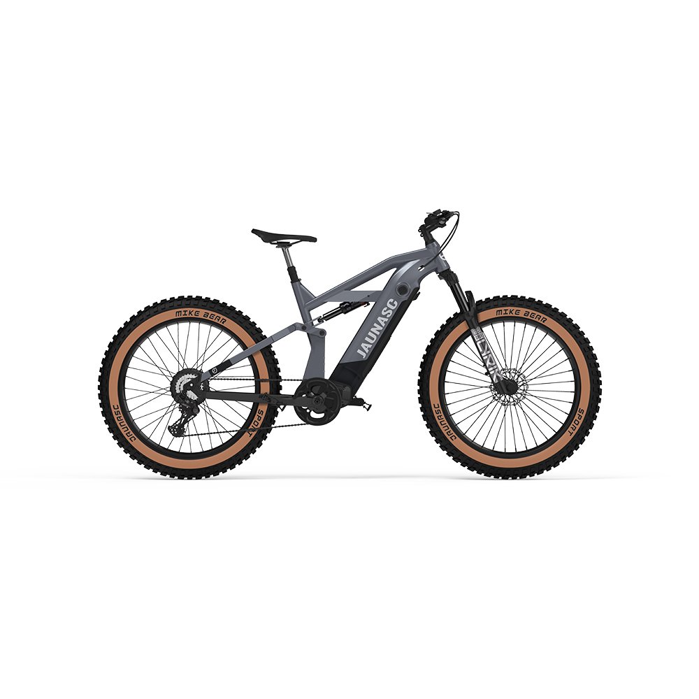 2023 KUAKE new electric mountain bike full suspension ebike ANANDA M100 Mid motor mountain E bicycle fat tire ebike for adults