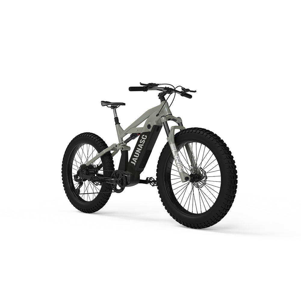 2023 KUAKE new electric mountain bike full suspension ebike ANANDA M100 Mid motor mountain E bicycle fat tire ebike for adults