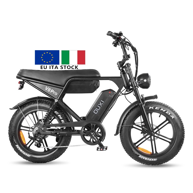 Italian MTB Electric Bike 250W 500W New Model Electric Mountain Bicycle OUXI V8 Pro 20Inch Double Battery 30AH Fatbike