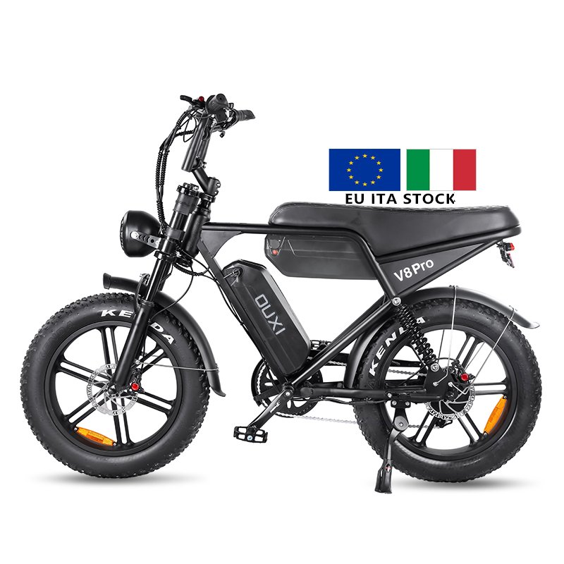 Italian MTB Electric Bike 250W 500W New Model Electric Mountain Bicycle OUXI V8 Pro 20Inch Double Battery 30AH Fatbike