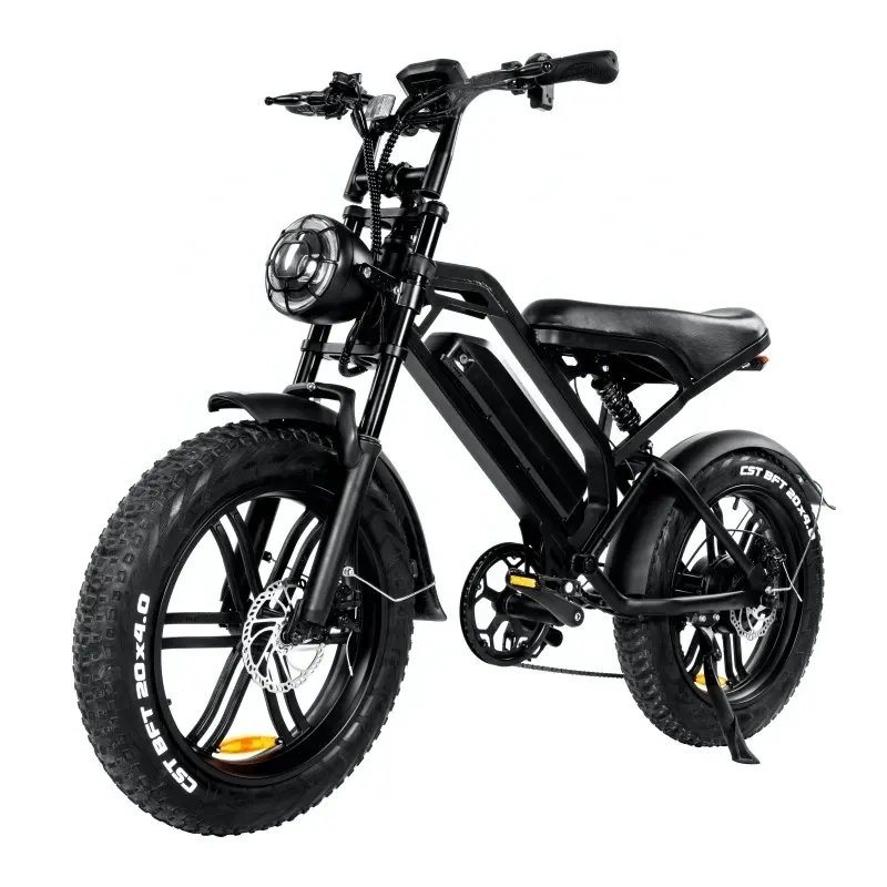 Wholesales V20 Electric Mountain Bike Fat Tire electric bikes 48V 750W 1000W 20 Inch ebike bicycles