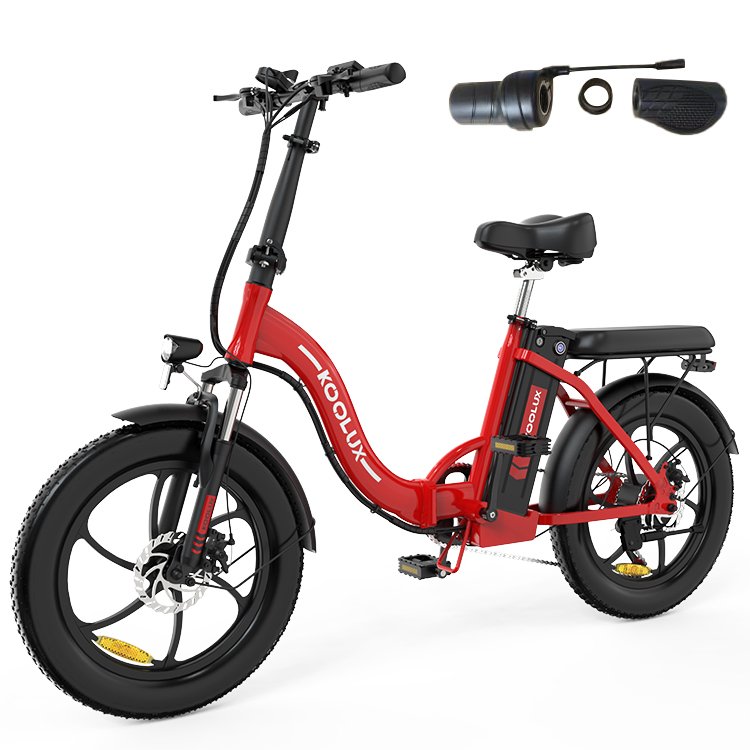 EU stock KOOLUX BK6S 15AH 350W electric hybrid bike city fat tire 20 inch best quality mini folding 250w e bike with throttle