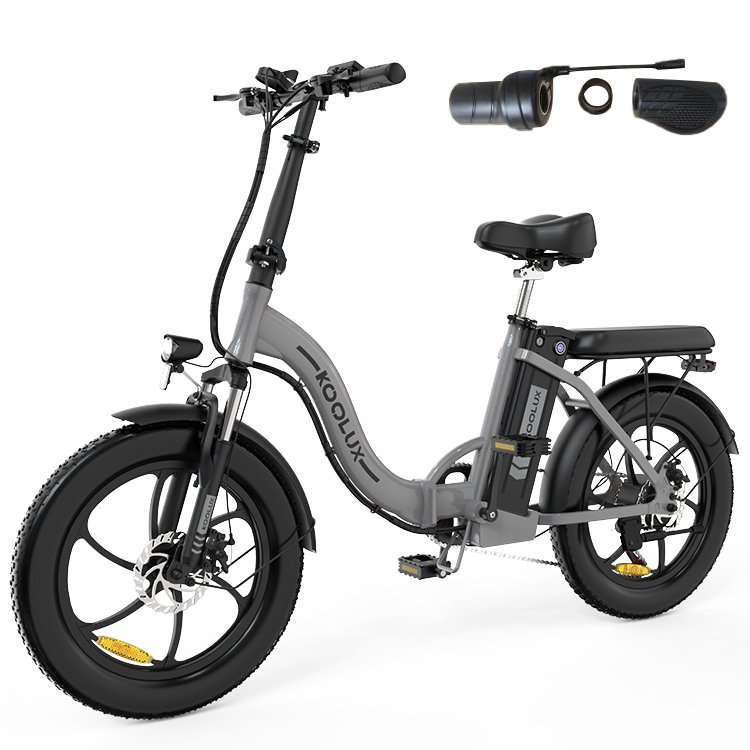 EU stock KOOLUX BK6S 15AH 350W electric hybrid bike city fat tire 20 inch best quality mini folding 250w e bike with throttle