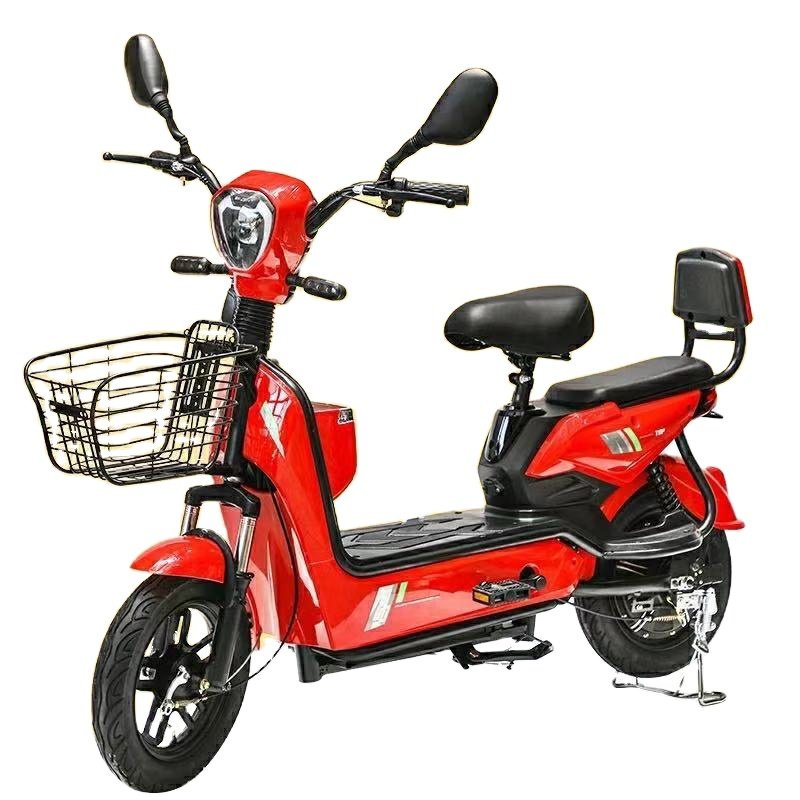 Urban Leisure Electric Bicycle Cheap Adult Dual-Assisted Two-Wheeled Electric Scooter with Lead-Acid Battery Power Supply