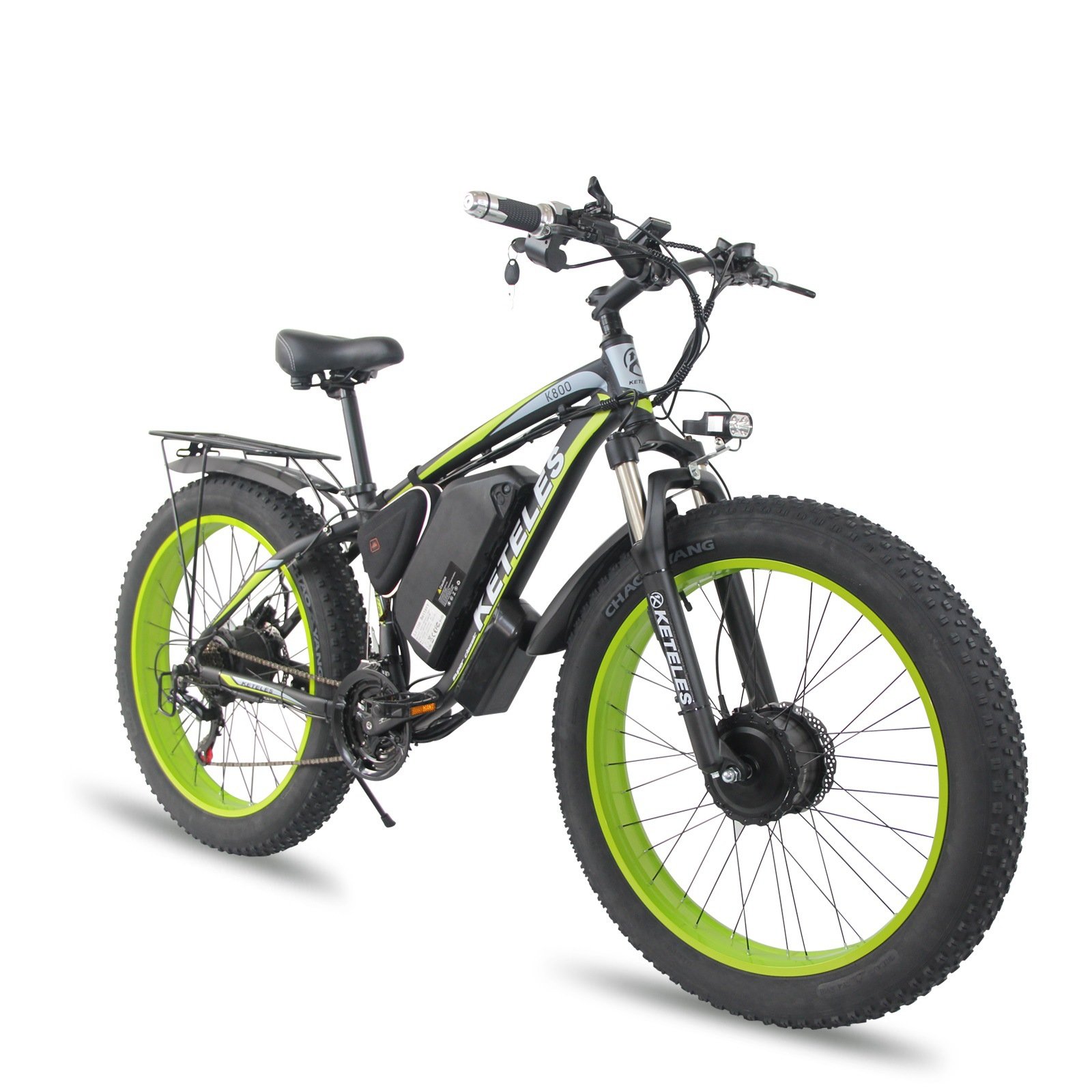Fat Ebike EU European Fat Tire 26 Inch Dual Motor MTB 2000W Full Suspension Mountain Snow E Bike Electric Bicycle