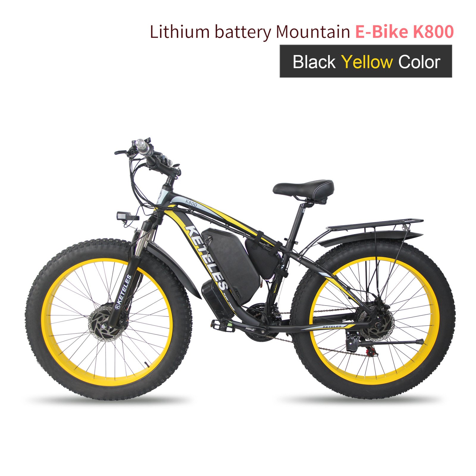 Fat Ebike EU European Fat Tire 26 Inch Dual Motor MTB 2000W Full Suspension Mountain Snow E Bike Electric Bicycle