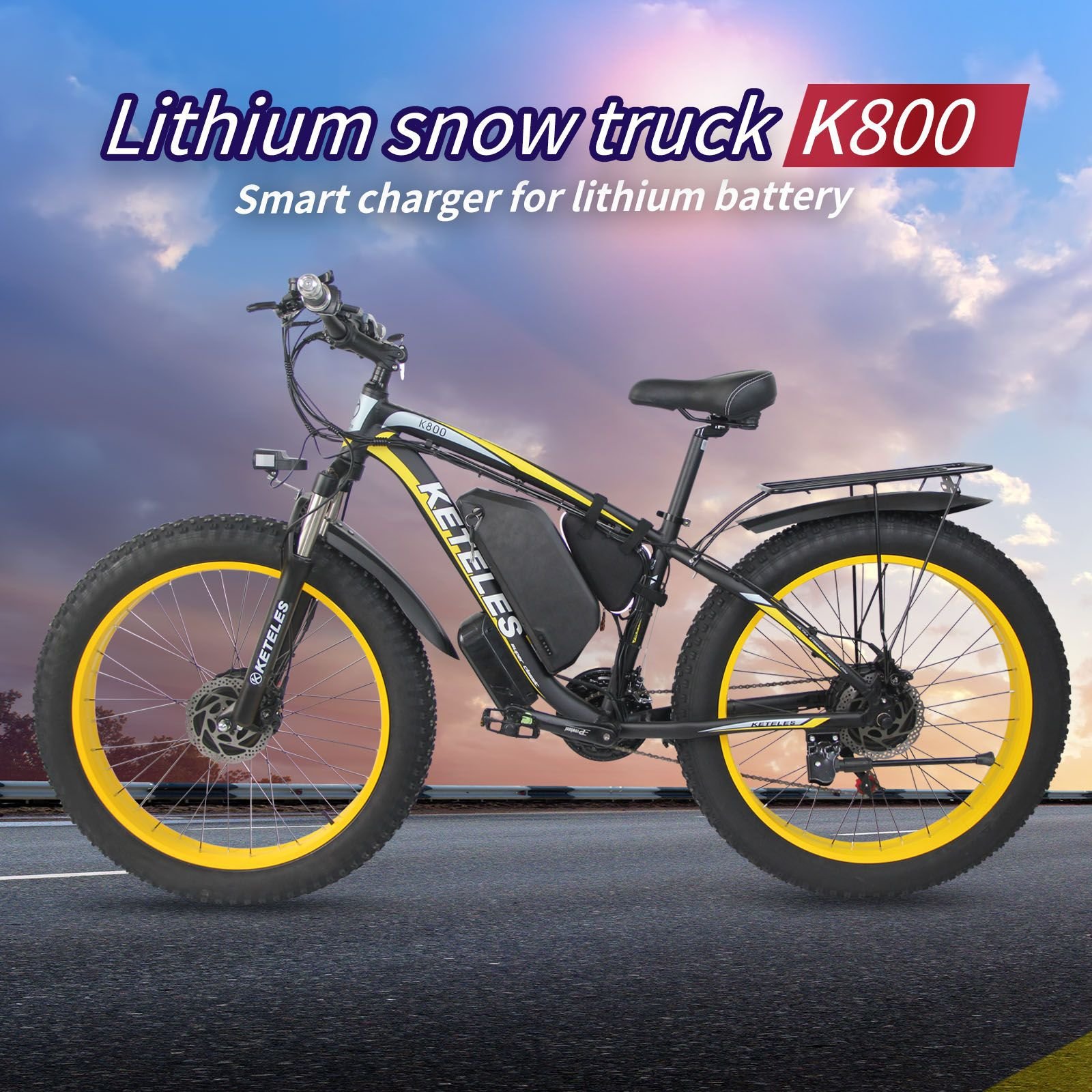 Fat Ebike EU European Fat Tire 26 Inch Dual Motor MTB 2000W Full Suspension Mountain Snow E Bike Electric Bicycle