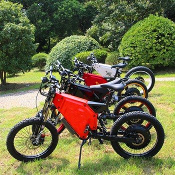 Big Power 19" Fat Tire Dirt Enduro Bike Stealth Bomber Electric E bike 72v 12000w Mountain Ebike