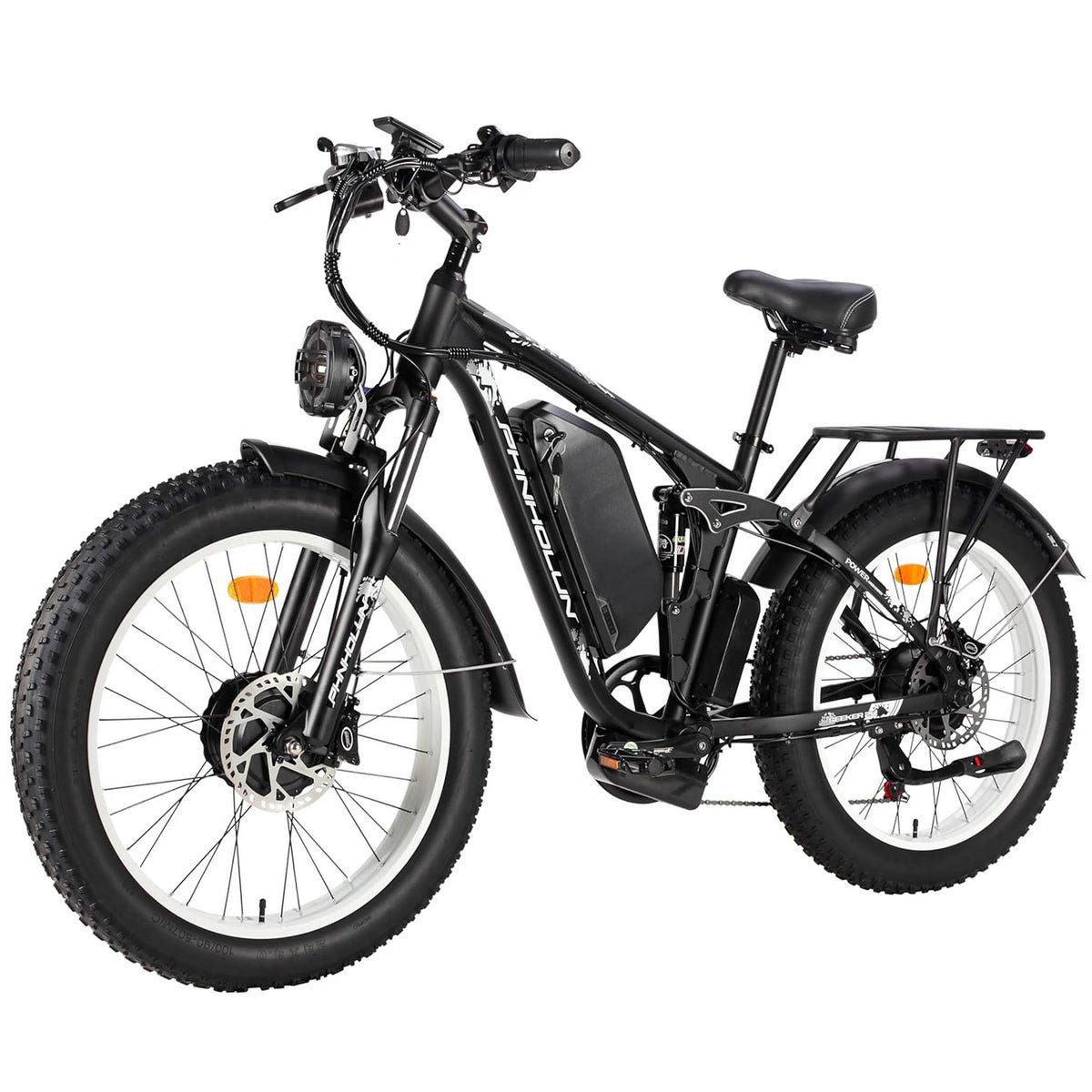 E-bike Factory Direct Sale Electric Mountain Bike 26 Inch Frame 52V 3000W 25AH Dual Motor All Terrain Electric Bike For Adults