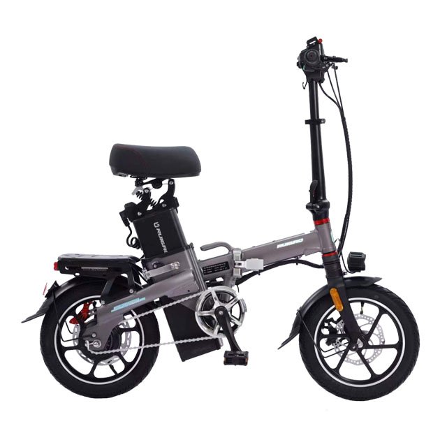 Folding Electric Bicycle Electric City Bike Foldable Electric Bike 2023 Hot Sale Mini Size 400W 48V 14 Inch Lithium Battery 24AH
