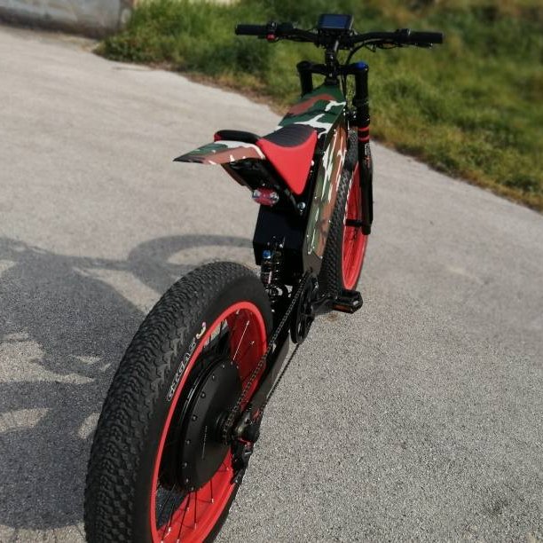 High Quality 2000W 3000W 5000W Electric Mountain Bike Steel Frame Cheap Electric Dirt Bike Adults 72V Lithium 3000W Motor