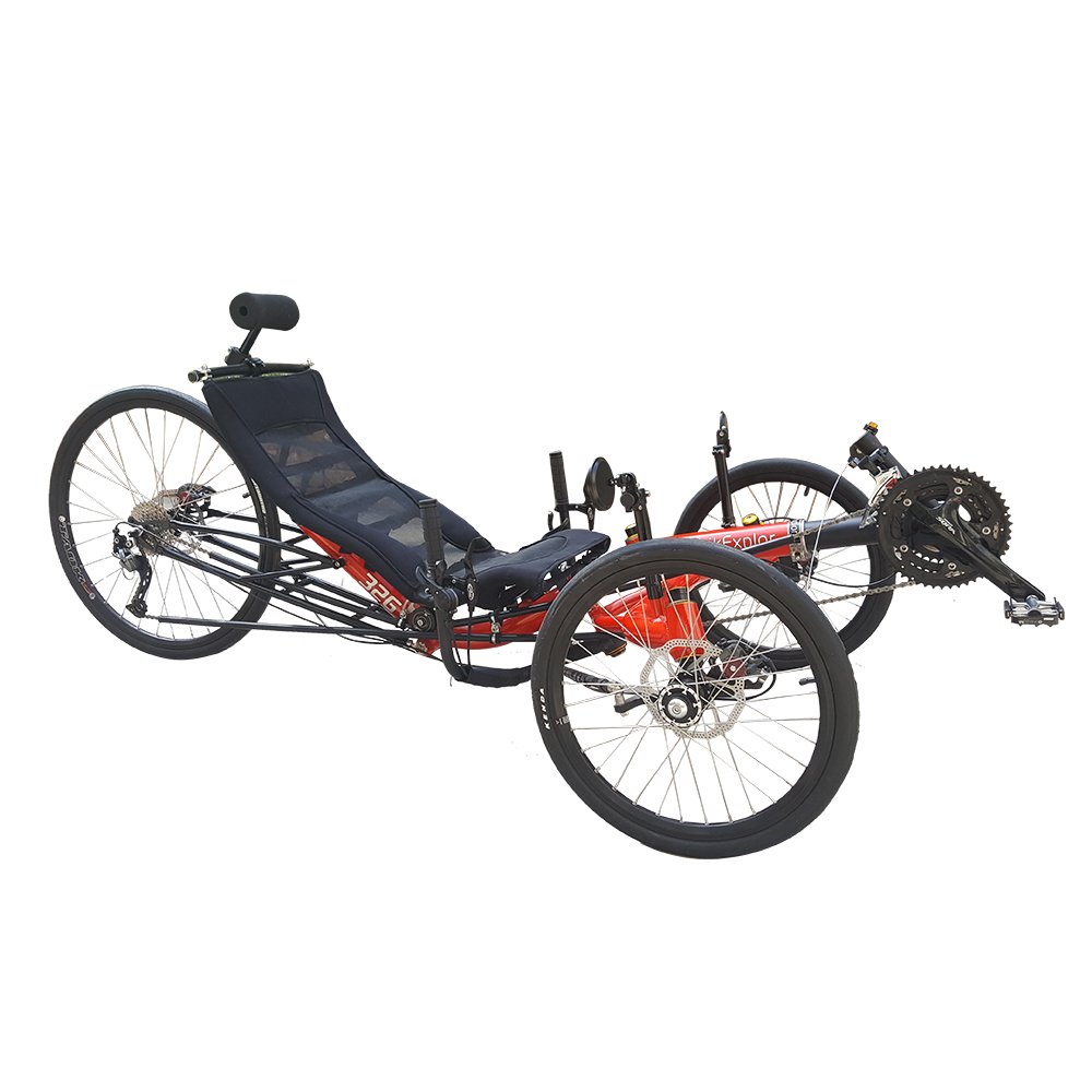 Long Distance Touring 27 Speed Recumbent Reverse Trike Road Bike For Sale