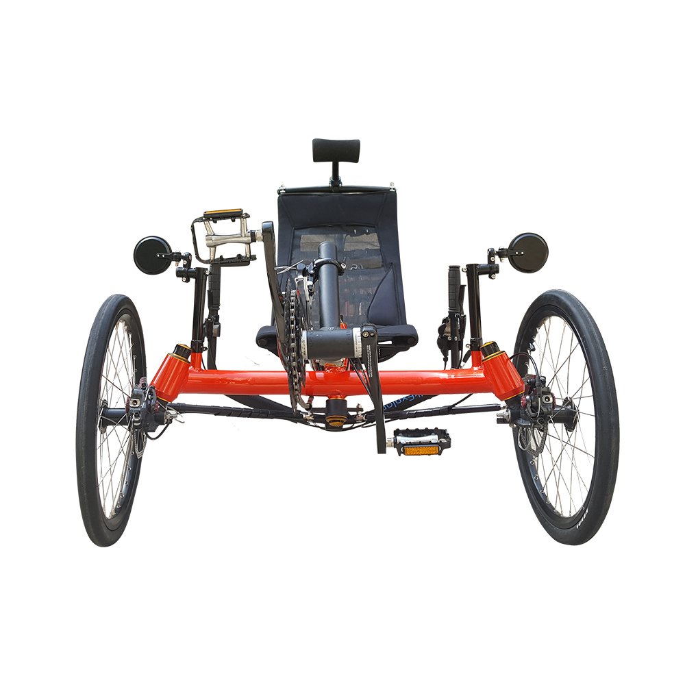Long Distance Touring 27 Speed Recumbent Reverse Trike Road Bike For Sale