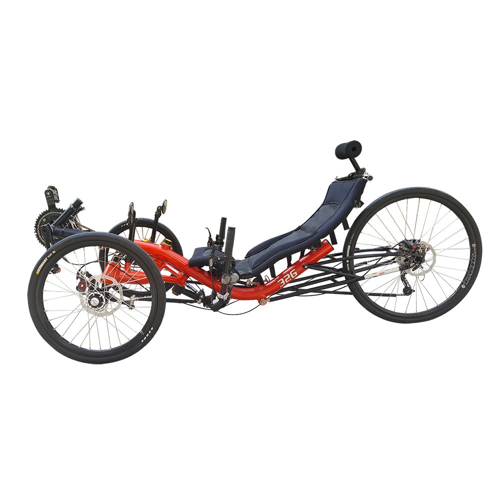 Long Distance Touring 27 Speed Recumbent Reverse Trike Road Bike For Sale