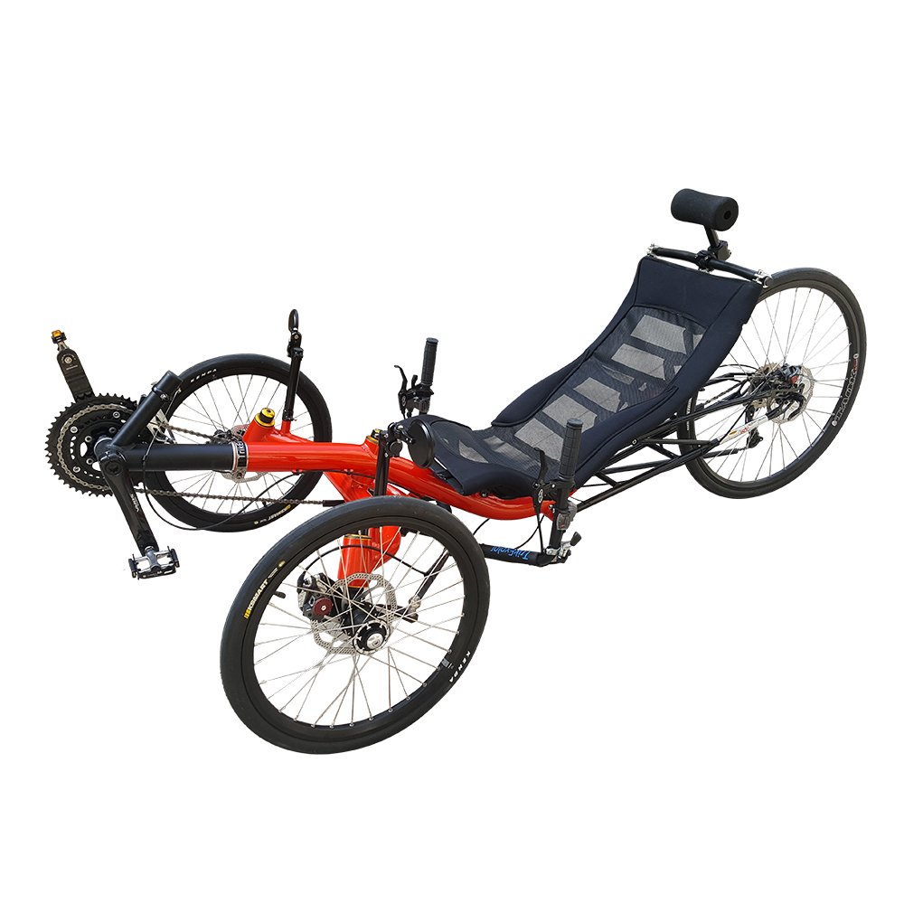 Long Distance Touring 27 Speed Recumbent Reverse Trike Road Bike For Sale