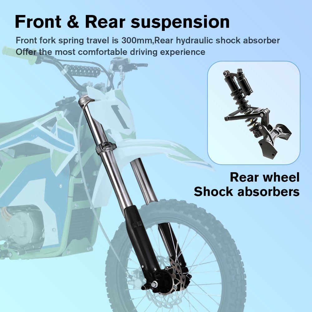 Latest 2024 New Model 3000W High Power 72V25AH Lithium Battery Fast 75KM/H Mountain Off Road Dirt Bike Electric Moto Bike