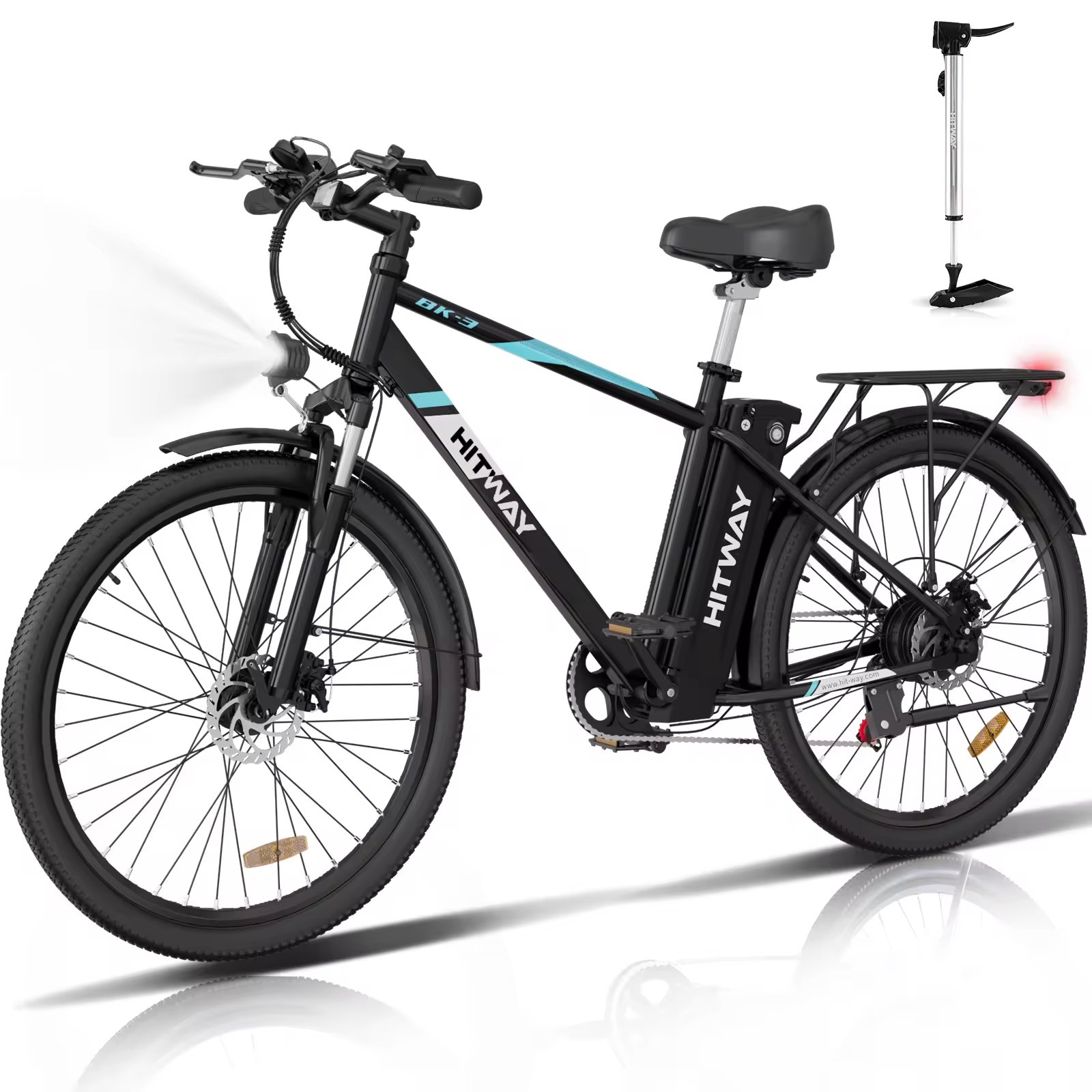EU UK Stock BK3S Adult Ebike Fast Deliver Road Electric Bicycle 36V 14Ah Removable Battery 250W 26 inch City Electric Bike