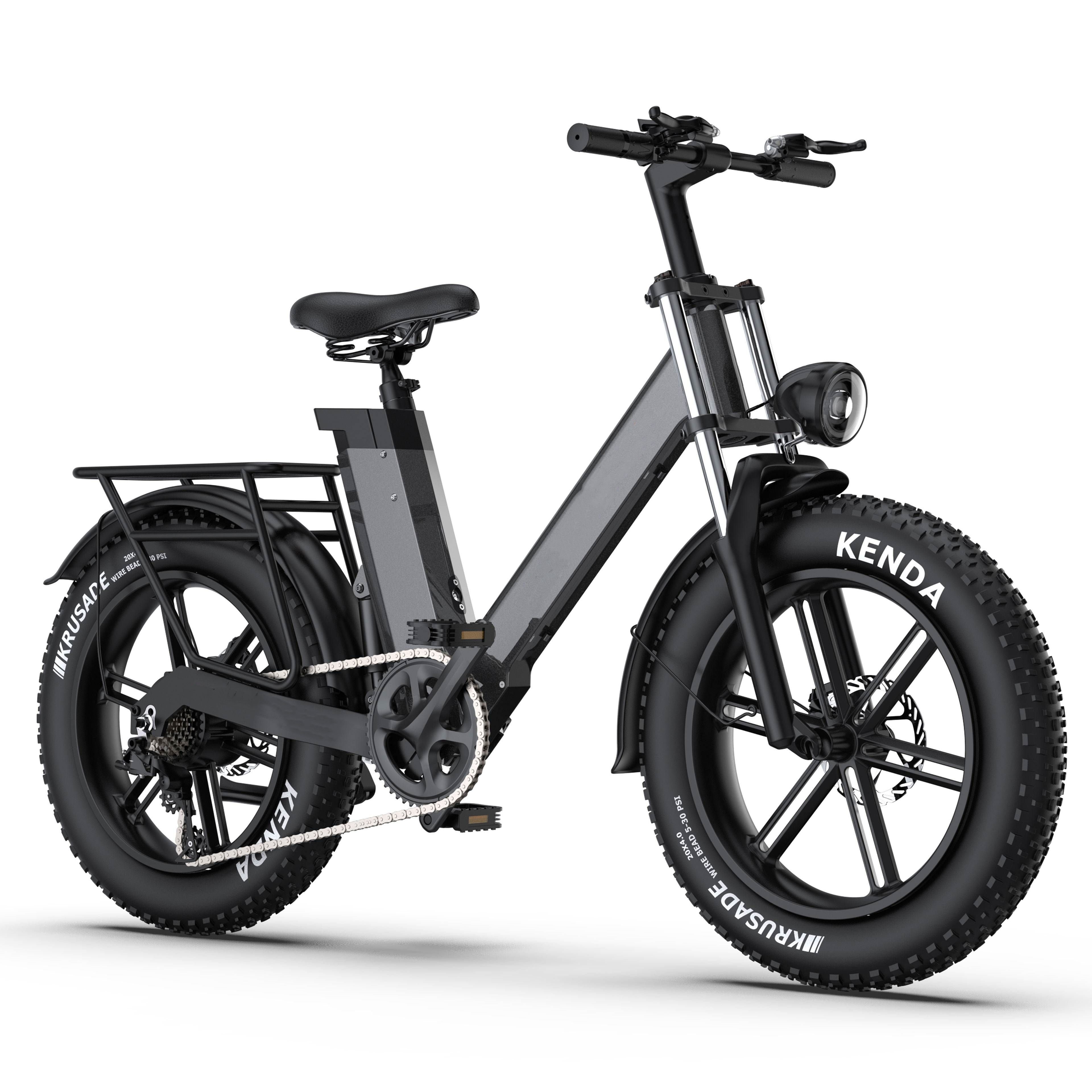 20 Inch 48V Snow Fatbike E-Bike Adult Lithium Battery 7 Speed Disc Brake Fat-bike Fat Tire Bicycle Electric Mountain Bike