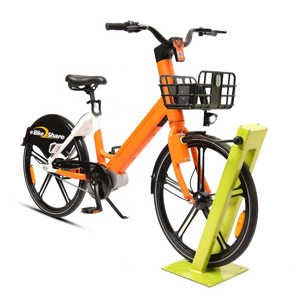 TXED non-inflatable tires & tubes electric bicycle sharing single speed 36V/250W electric sharing bike