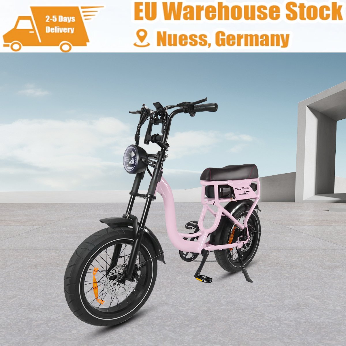 T7 EU stock electric city e bike 500W Motorcycle Mountain Bikes 20Inch Fat Tire 48V Fatbike For Adults