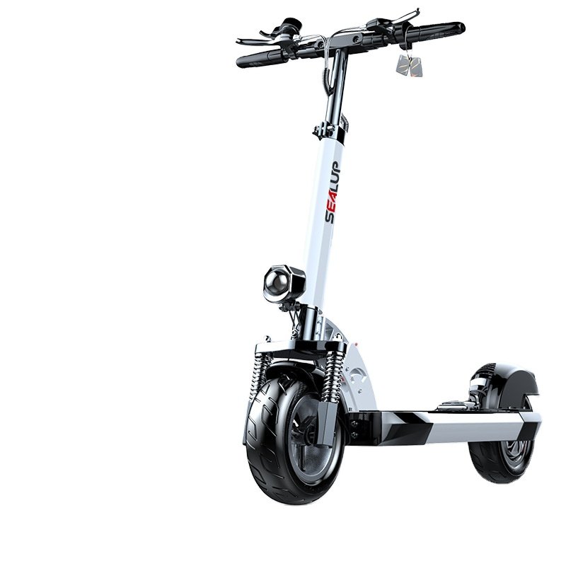 2024 Electric scooter adult folding electric vehicle 10 inch folding aluminum alloy two-wheel generation driving electric car