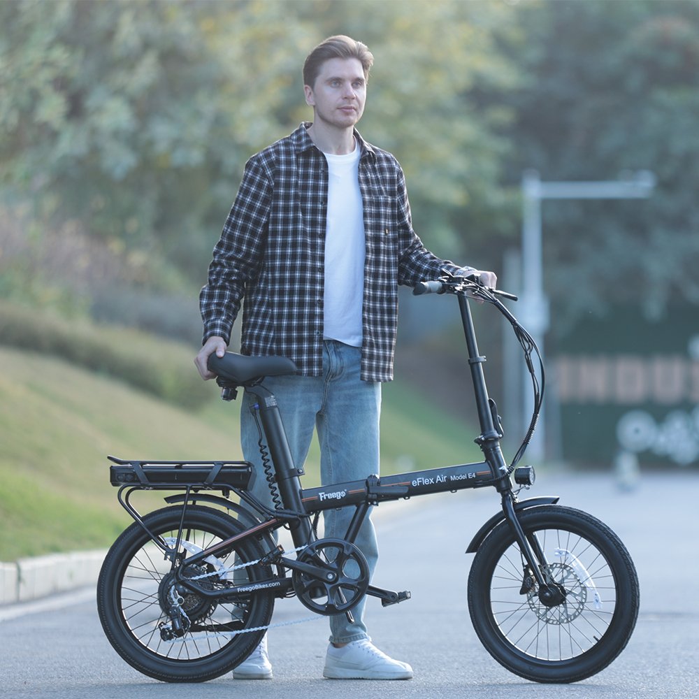 E4 pro Folding electric hybrid bike has a long range of 45-70 miles and is ideal for city commuting and outings