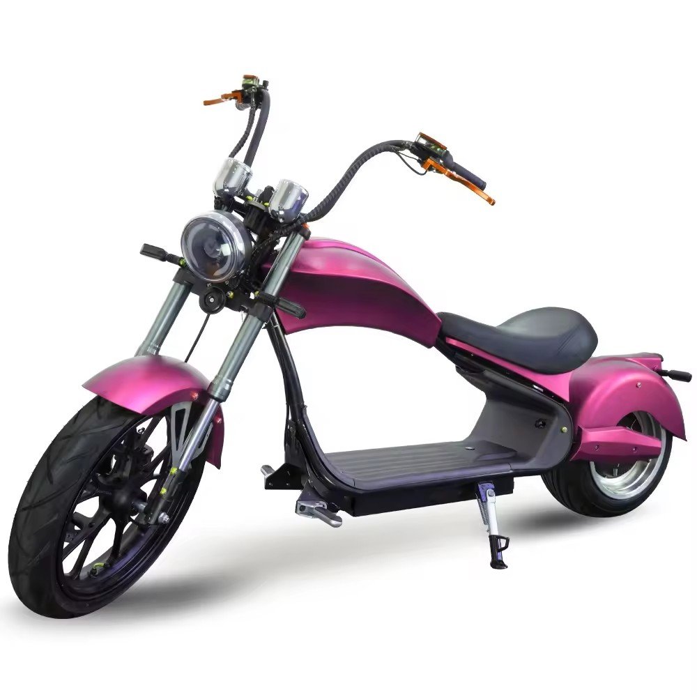 2024 New Electric Scooter 13 Inch Rear 17 Inch Front Tyre 30ah Citycoco Motorcycles Chopper Scooter 3000w For Adult Eec Coc