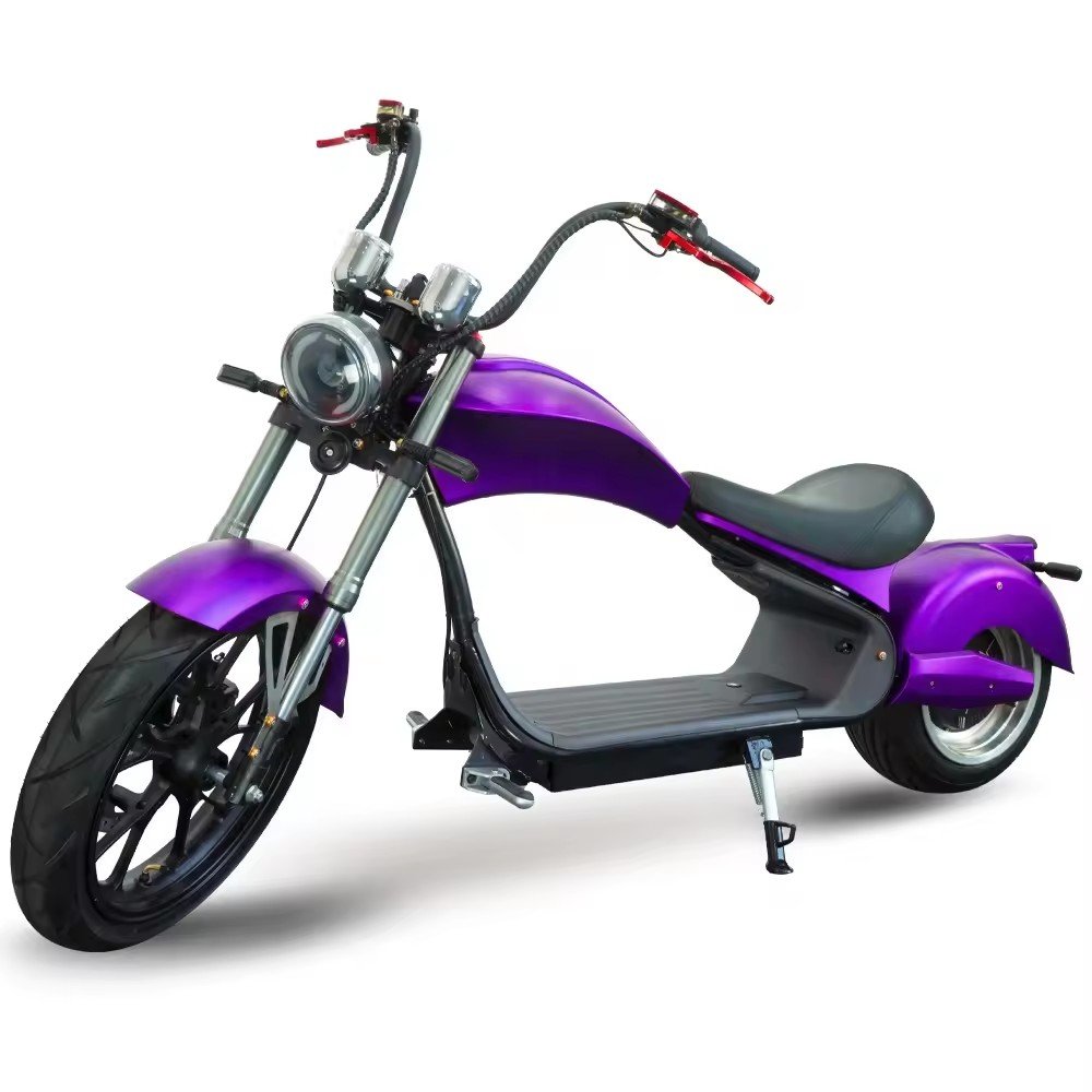 2024 New Electric Scooter 13 Inch Rear 17 Inch Front Tyre 30ah Citycoco Motorcycles Chopper Scooter 3000w For Adult Eec Coc