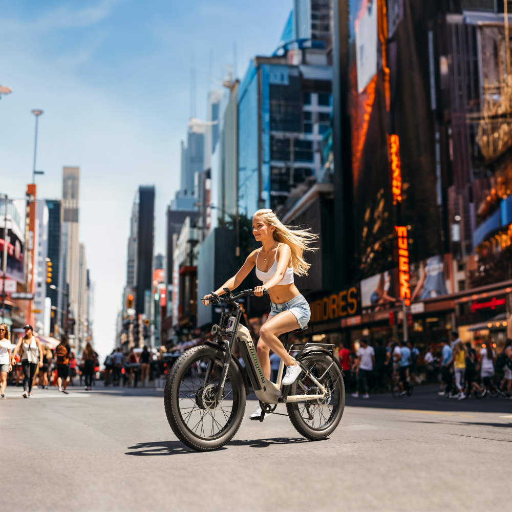 OEM ODM Dual motor 1000W *2 snow tire adults electric bicycle Shimano 7 speed 45KM/H oil brake S700 ebike for Mountain City Use