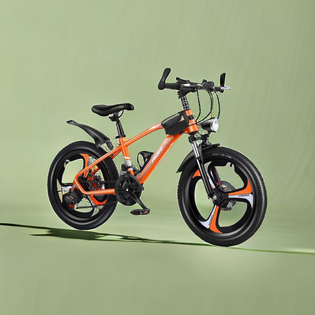 Durable 21-Speed Kids' MTB Bike robust mountain bike in 18" 20" and 22" sizes on all terrain