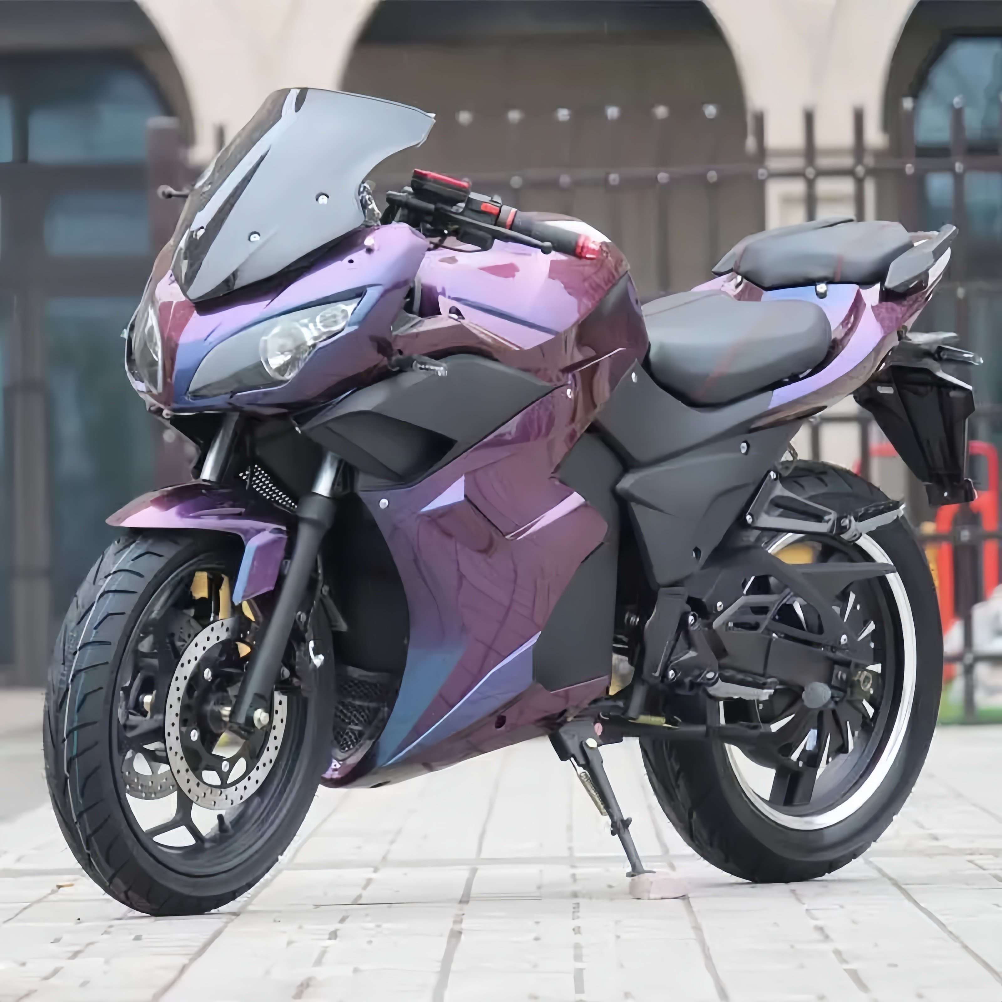 High Quality 72v Voltage DPXS Model Electric Racing Sportbike for Adults Hot Sale Motorbike with Max Speed 130km/h