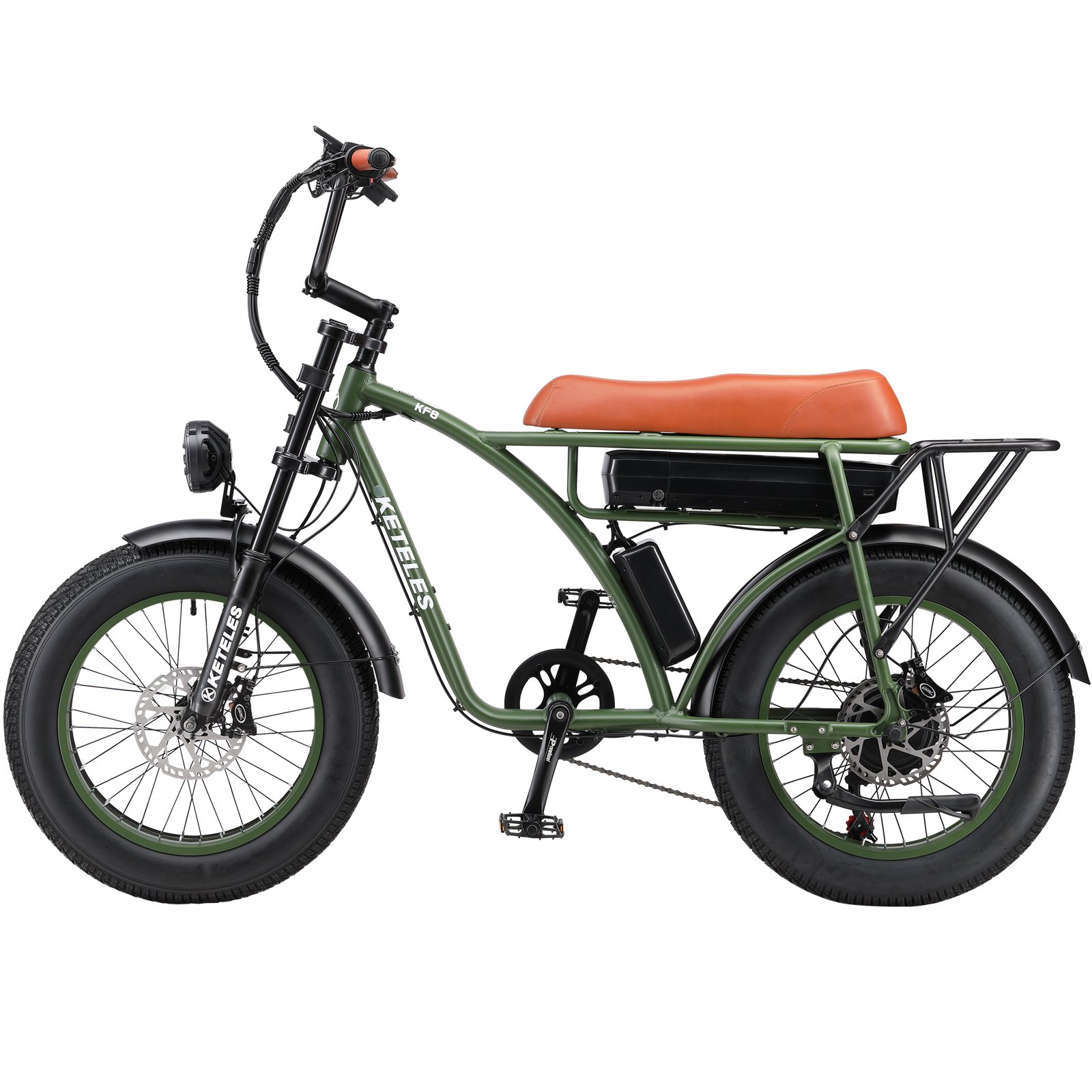 KF8 EU Stock Fashion Banana Seat E-Bike 7 Speed 1000W Motor KETELES 20x4.0 inch Fat Tire Electric Bike With 23AH Lithium Battery
