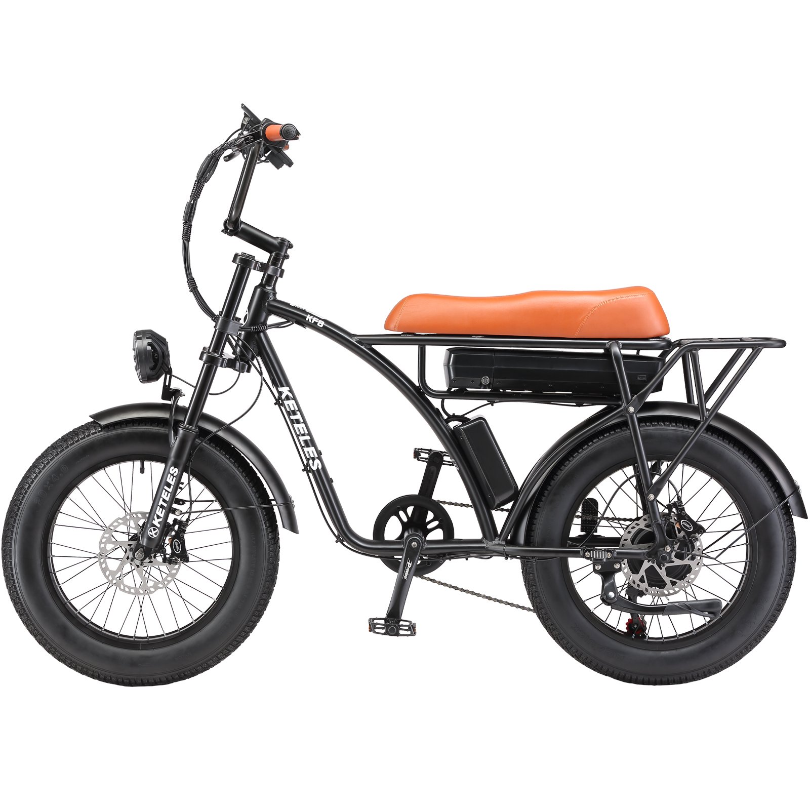 KF8 EU Stock Fashion Banana Seat E-Bike 7 Speed 1000W Motor KETELES 20x4.0 inch Fat Tire Electric Bike With 23AH Lithium Battery