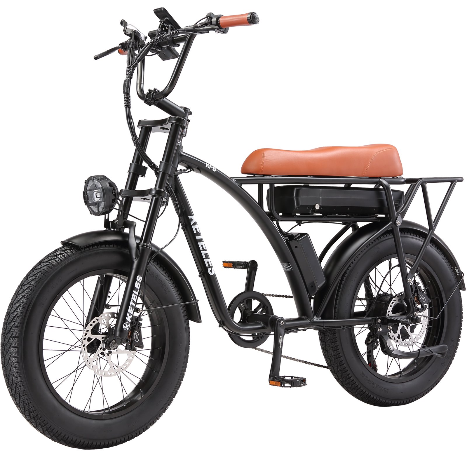 KF8 EU Stock Fashion Banana Seat E-Bike 7 Speed 1000W Motor KETELES 20x4.0 inch Fat Tire Electric Bike With 23AH Lithium Battery