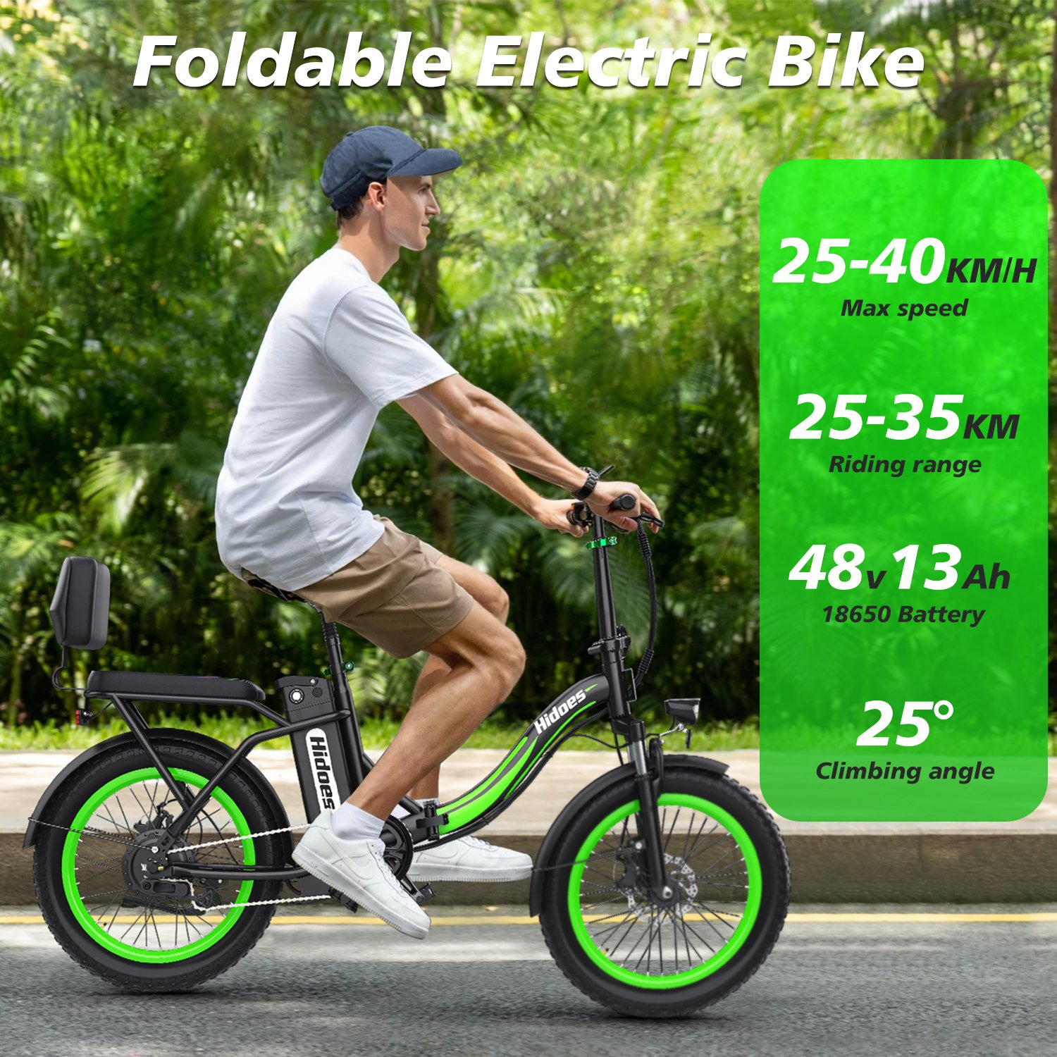 Hot Sale Cheap Mini 20 Inch Hidoes C1 Steel Frame Electric Folding Bike 48V 13Ah Electric City Bike Folding Electric Bicycle