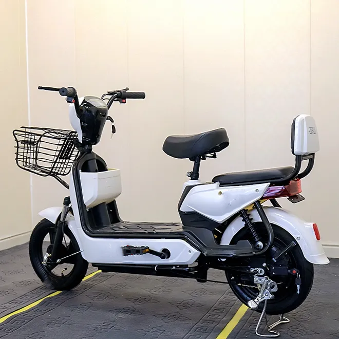 New Arrival 48v 350w Electric Bike Single-Speed Adult E-Scooter with Rear Hub Motor down Tube Battery Disc Brake System