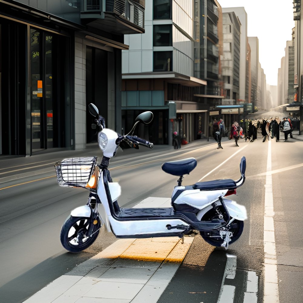 New Arrival 48v 350w Electric Bike Single-Speed Adult E-Scooter with Rear Hub Motor down Tube Battery Disc Brake System