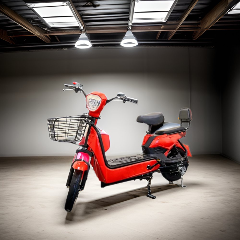 New Arrival 48v 350w Electric Bike Single-Speed Adult E-Scooter with Rear Hub Motor down Tube Battery Disc Brake System