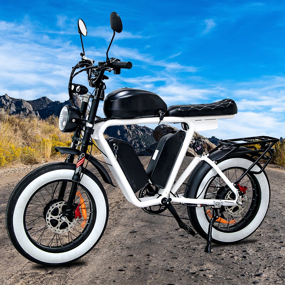 Multi-purpose electric bicycle 48V 22Ah range of 90 km Elegant white new energy electric mountain bike lightweight electric bike