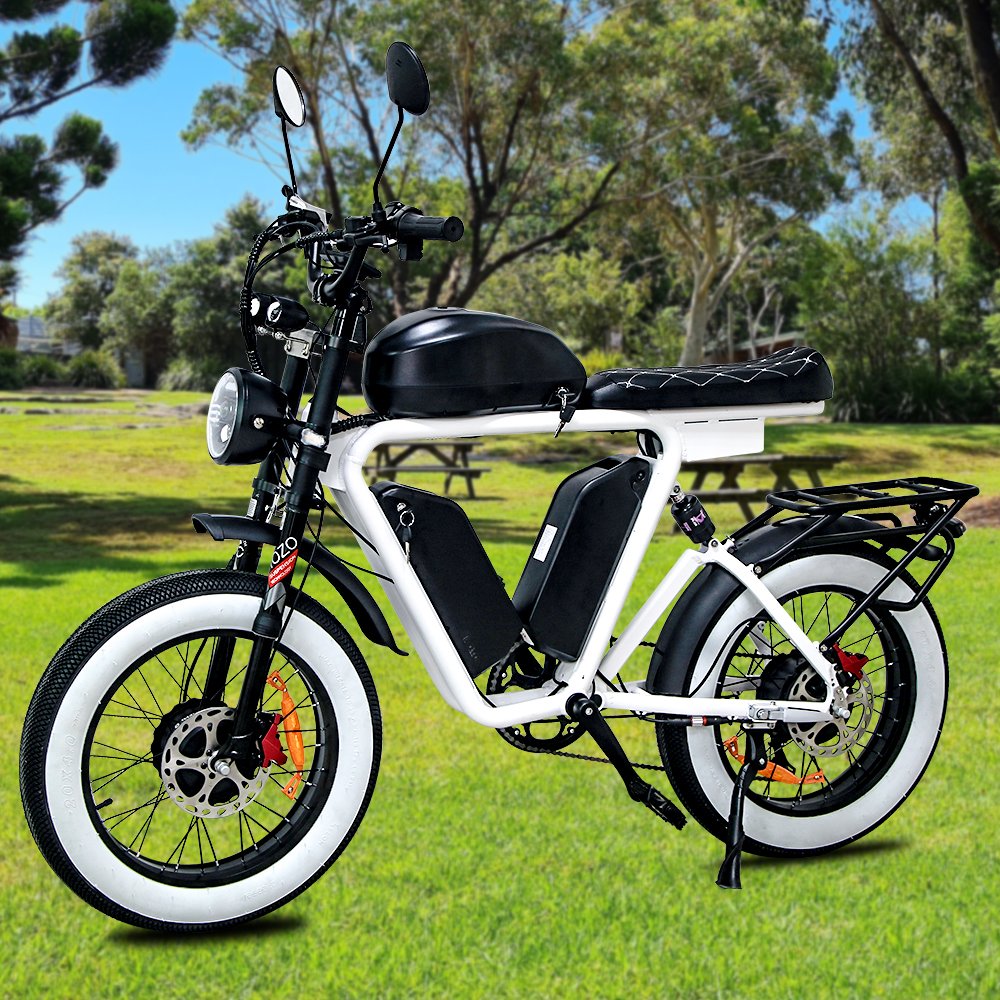 Multi-purpose electric bicycle 48V 22Ah range of 90 km Elegant white new energy electric mountain bike lightweight electric bike