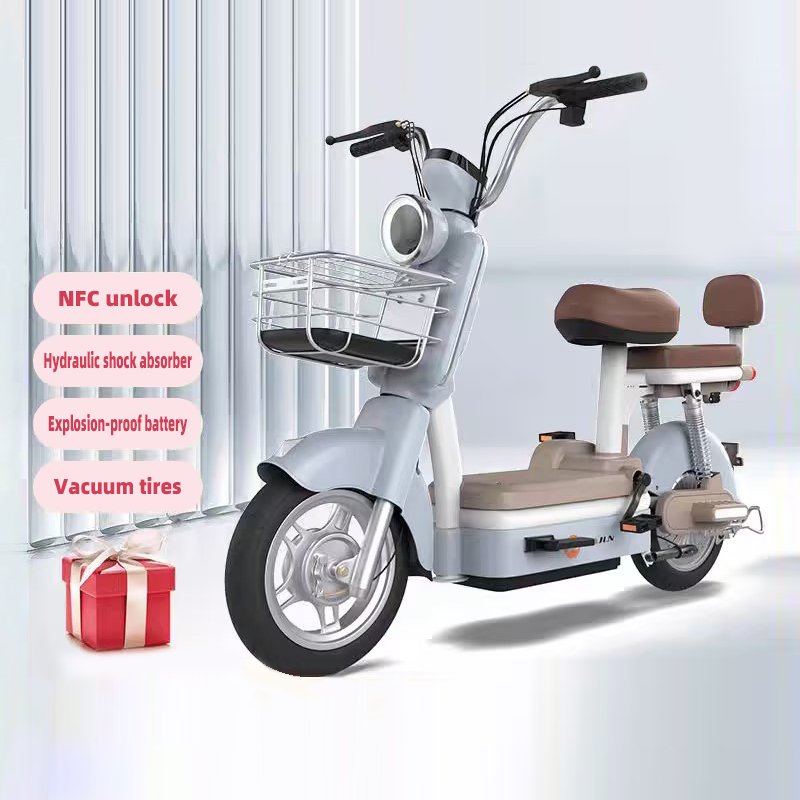 2024 New fashion and lightweight 350w 48v city china factory woman ladies e bike electric bike bicycle