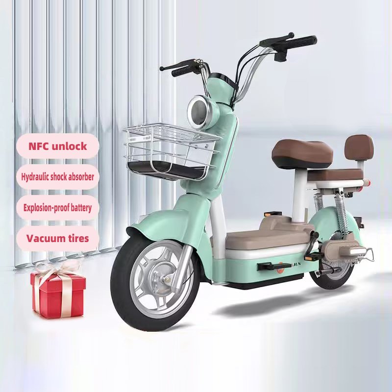 2024 New fashion and lightweight 350w 48v city china factory woman ladies e bike electric bike bicycle