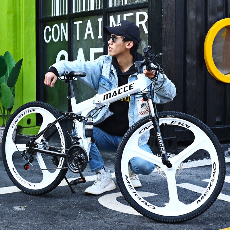 Portable Aluminium Mtb Road Bicycle Full Suspension Mountain Bikes Folding Bike For Adult