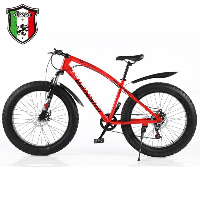 Fashion fat tire snow bike 26 inch rear 7 speed iron frame aluminum alloy disc brake China bicycle factory direct sales