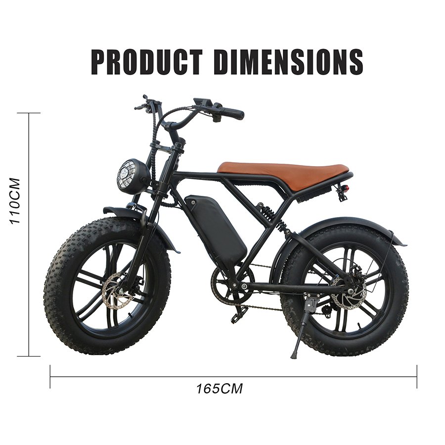 Ouxi H9 2.0 Fat tire electric bikes in EU warehouse 20inches fat electric fatbike 15ah electric e-bike 25km/h 50km/h