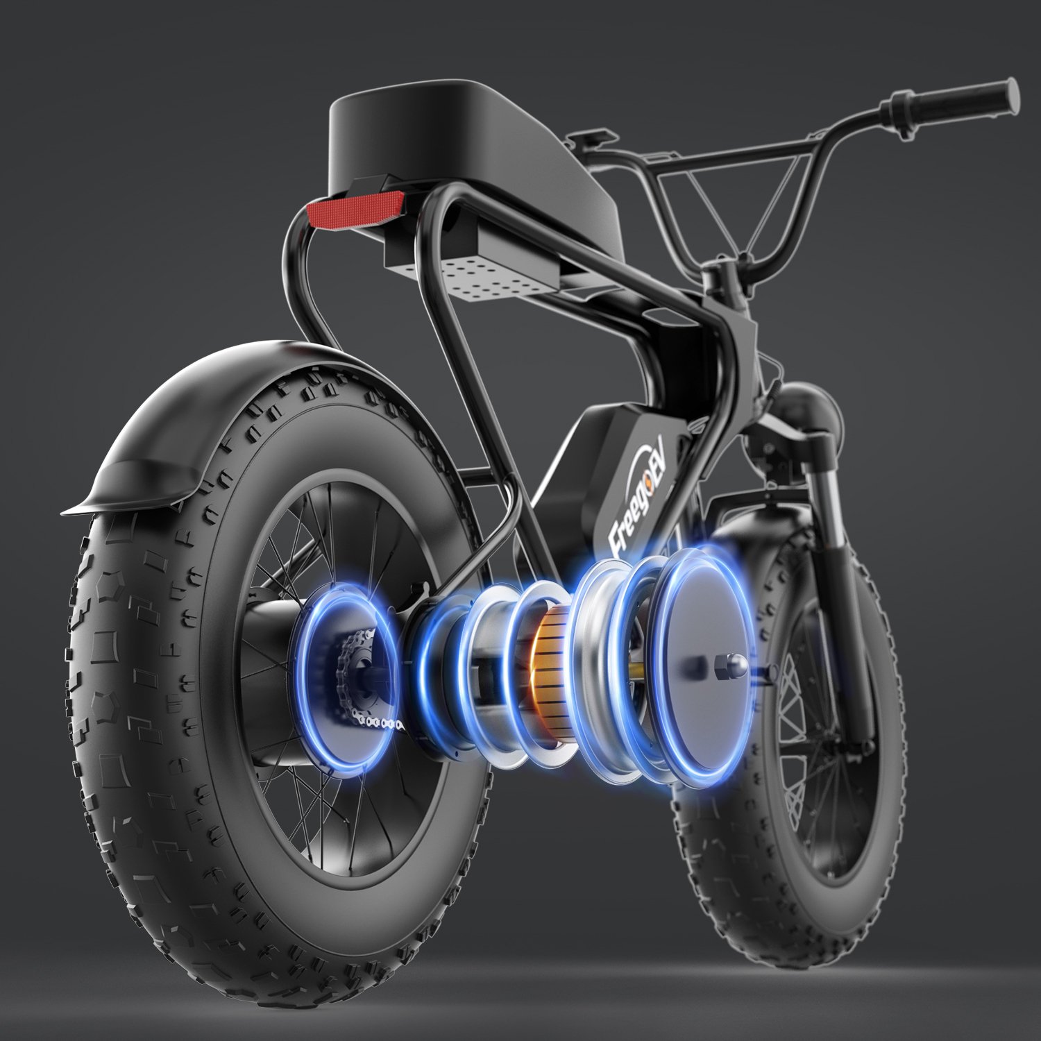 Freego USA Hot Sale Fashionable Design Electric Mountain Bike 1200W Motor Power Electric Bicycle