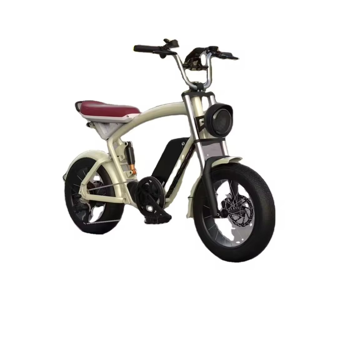 Electric Folding Bicycle City Bike 14 Inch E-bike 500w 1000w 48v Lithium Battery Rear Hub Motor Aluminum Alloy 7 Speed Down Tube