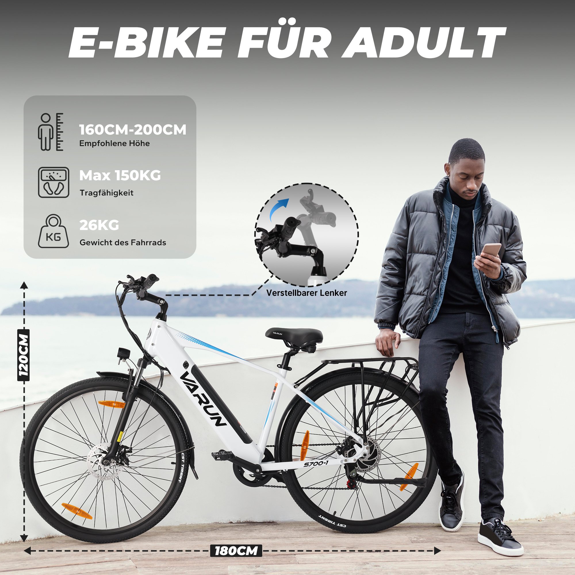 EU Warehouse Stock Electric City Bicycle 48V 10.4AH 350W Long Rang Ebike Integrated Lithium Battery Aluminium Electric Bike