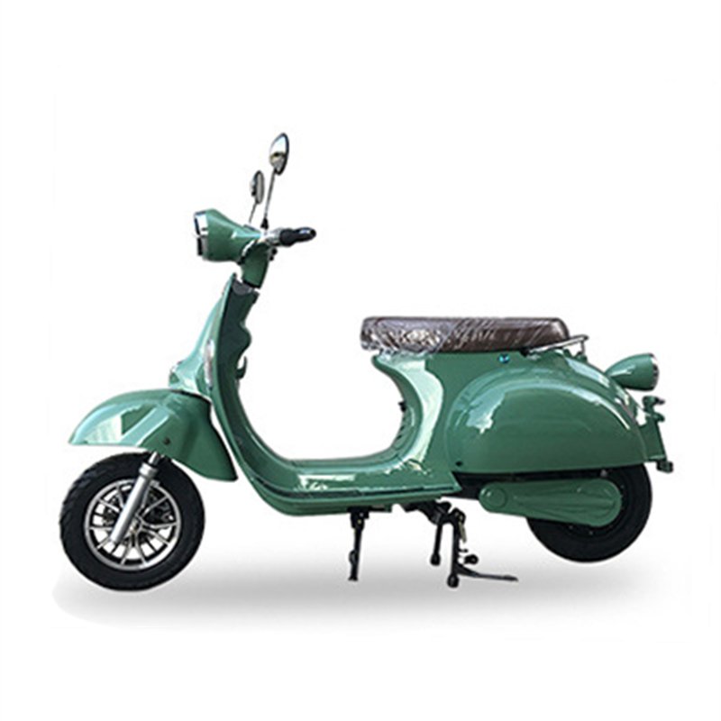 Green 60V Lithium Battery Retro Electric Scooter Adult Electric Motorcycle Electric City Bikes